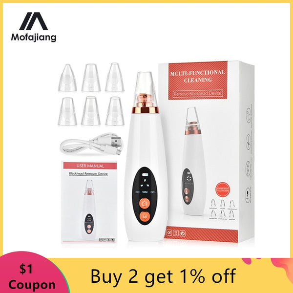 Electric Blackhead Remover Vacuum Pore Cleaner Nose Black Spots Extractor Cleanser Tool Skin Care Facial Pore Cleaner Machine