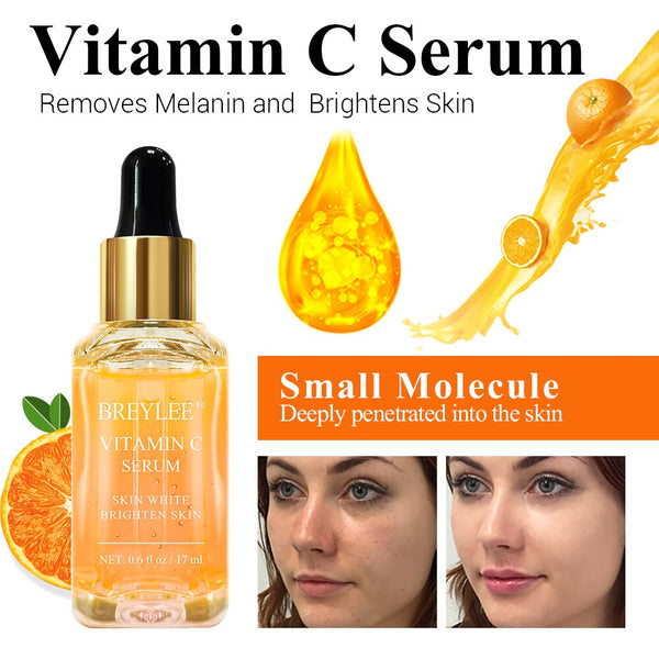 BREYLEE Vitamin C Series Whitening Face Mask Eye Cream Serum Remove Dark Circle Spots Moisturizing Skin Care Essence Ageless Set