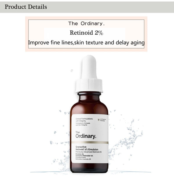 The Ordinary Retinoid 2% Vitamin A Derivative Anti-aging Serum Reduce Fine Lines Dullness Melanin Brighten Skin Tone Facial Care