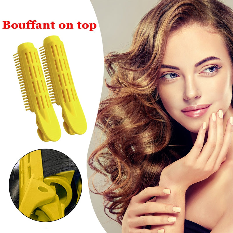Hair Curler Clips Clamps Roots Perm Rods Styling Rollers Fluffy DIY Hair Tools Lightweight Easily Carrying Hair Part for women