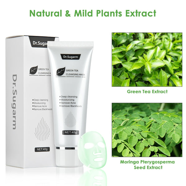 40g Green Tea Blackhead Mask Remove Acne Nose Deep Cleansing Pore Strip Moisturizing Peel Mask Face Skin Care Tools