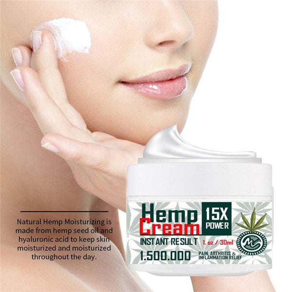 Minch Hemp Face Cream 30ML CBD Hemp Cream Pain Relief Anti-inflammation And Arthritis Hemp Seeds Cream Skin Care Help Sleep